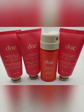 3 dae Cactus Fruit 3-in-1 Styling Cream & 1 Hair Spray Set BNWOT
